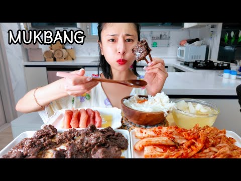 집밥먹방🍖소고기양념구이 명란젓 시원한 김치먹방 Grilled marinated <strong>beef</strong> &amp; Salted Seafood &amp; Kimchi Mukbang eating <strong>show</strong>