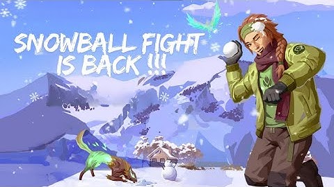 SNOWBALL FIGHT TEASER! From December 12th to January 7th, come and have a snowball fight!