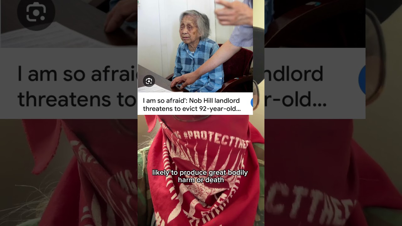 Eviction is elder and child abuse -#homelessness #eviction
