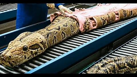 Inside Modern Snake-Leather Factory: From Snake Skin to Luxury Jacket and Bags (Full Process)
