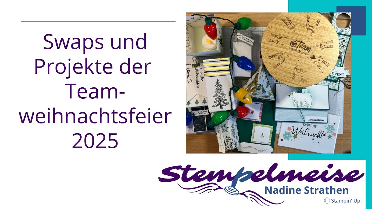 Swaps und Projekte der Team-Weihnachtsfeier 2025 Stampin‘ Up!