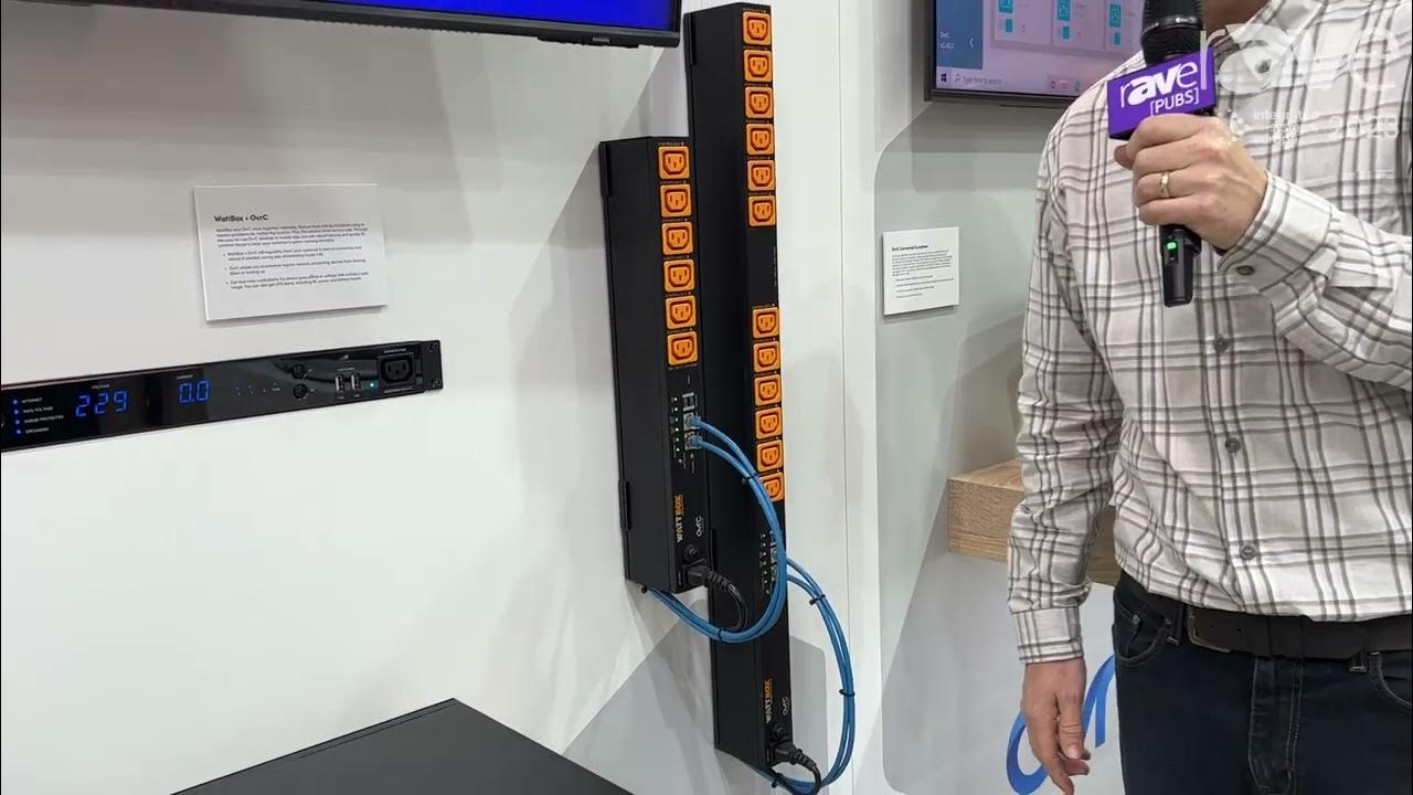 ISE 2023 WattBox Offers IP Vertical Power Strip in the Snap One Booth