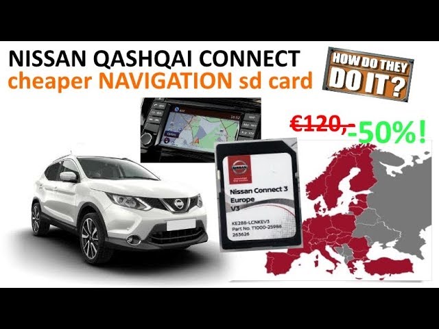 Nissan Qashqai Cheap Navigation Update cards - YouTube