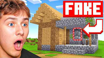 Tricking My Friends With FAKE Minecraft Structures