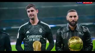 Karim Benzema presentation ballon d’or at Santiago bernabeu