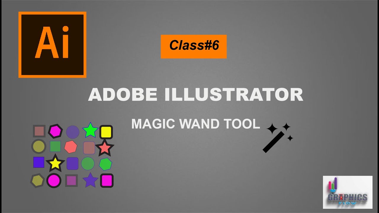 Adobe Illustrator Training Class 6 - Magic Wand Tool Urdu - YouTube