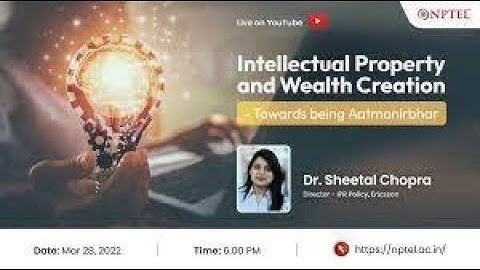 Intellectual Property  | Week 1 Quiz | Assignment 1 Solution | NPTEL | SWAYAM 2023