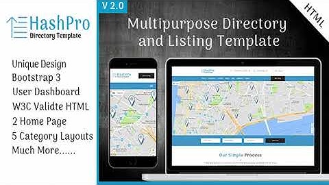 HashPro Listing and Directory Template | Themeforest Website Templates and Themes