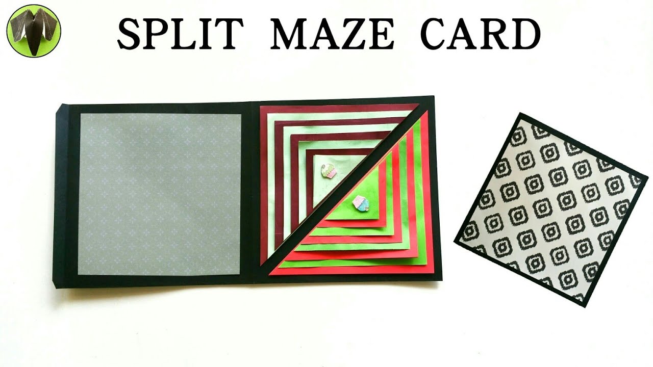 Split Maze Card  | Scrapbook - DIY Tutorial - 858