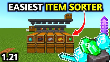 Automatic Item Sorter Tutorial in Minecraft 1.21+ (Bedrock)