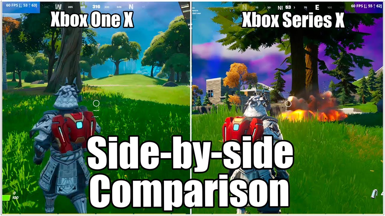 Fortnite, Xbox One X VS Xbox One S VS Xbox One