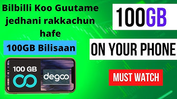 100 GB Free cloud storage - DEGOO Cloud Drive | Tolaan GB 100 Bilbila kessan irratti argachuuf
