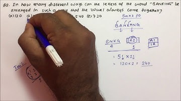 Permutations and Combinations tricks | Words-Vowels | Aptitude | Part-05 | Pratik Shrivastava