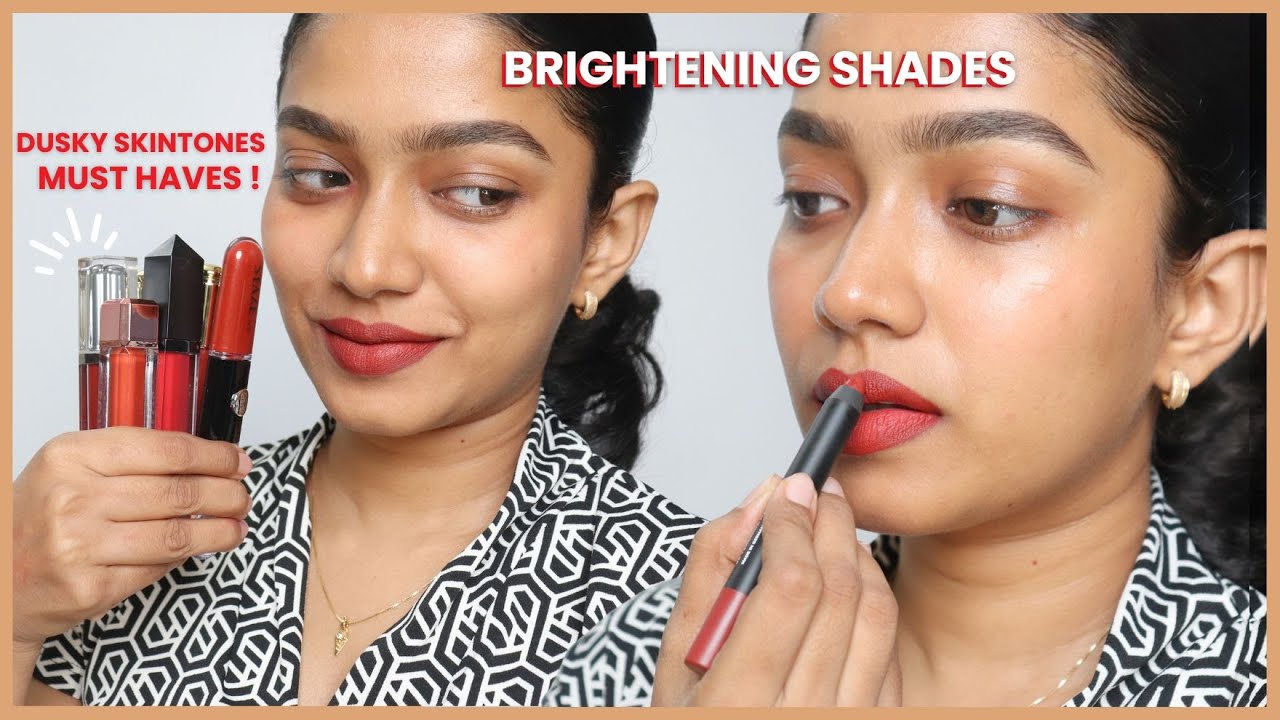 TOP 7 LIPSTICK for MEDIUM DUSKY Skin tones 😍✨ നിങ്ങൾക് ഇഷ്‌ടമാകും 😎Hannah Daniel