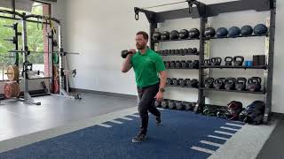 Offset Front Rack Reverse Lunge