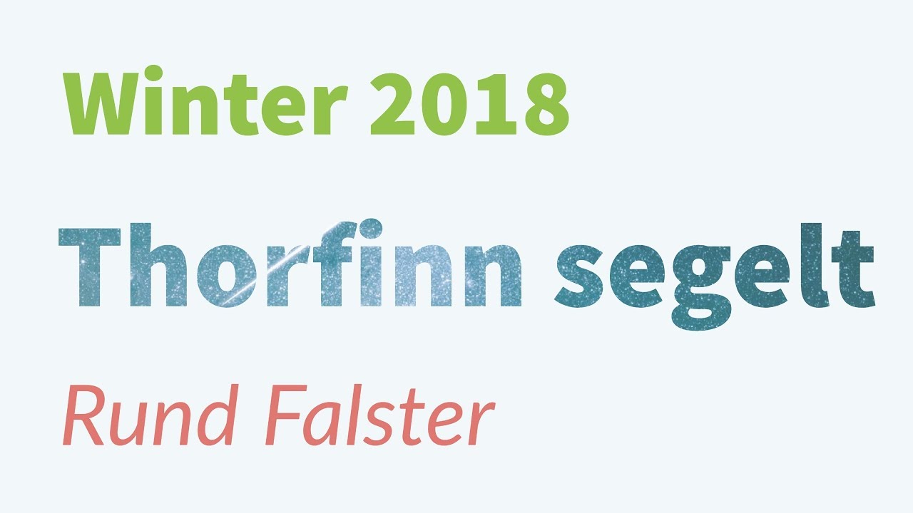 Thorfinn segelt - Winter 2018 Rund Falster, Ostsee segeln in 4K