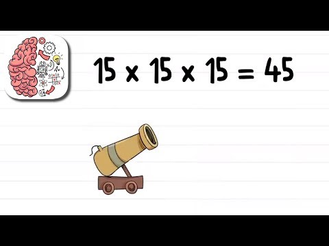 Как пройти Brain Test 59 уровень Как это может быть правильно?! 15х15х15=45