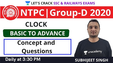 Clock | Reasoning | Complete Concepts and Questions | Target NTPC Group D 2020, SSC CGL /CHSL/CPO 20