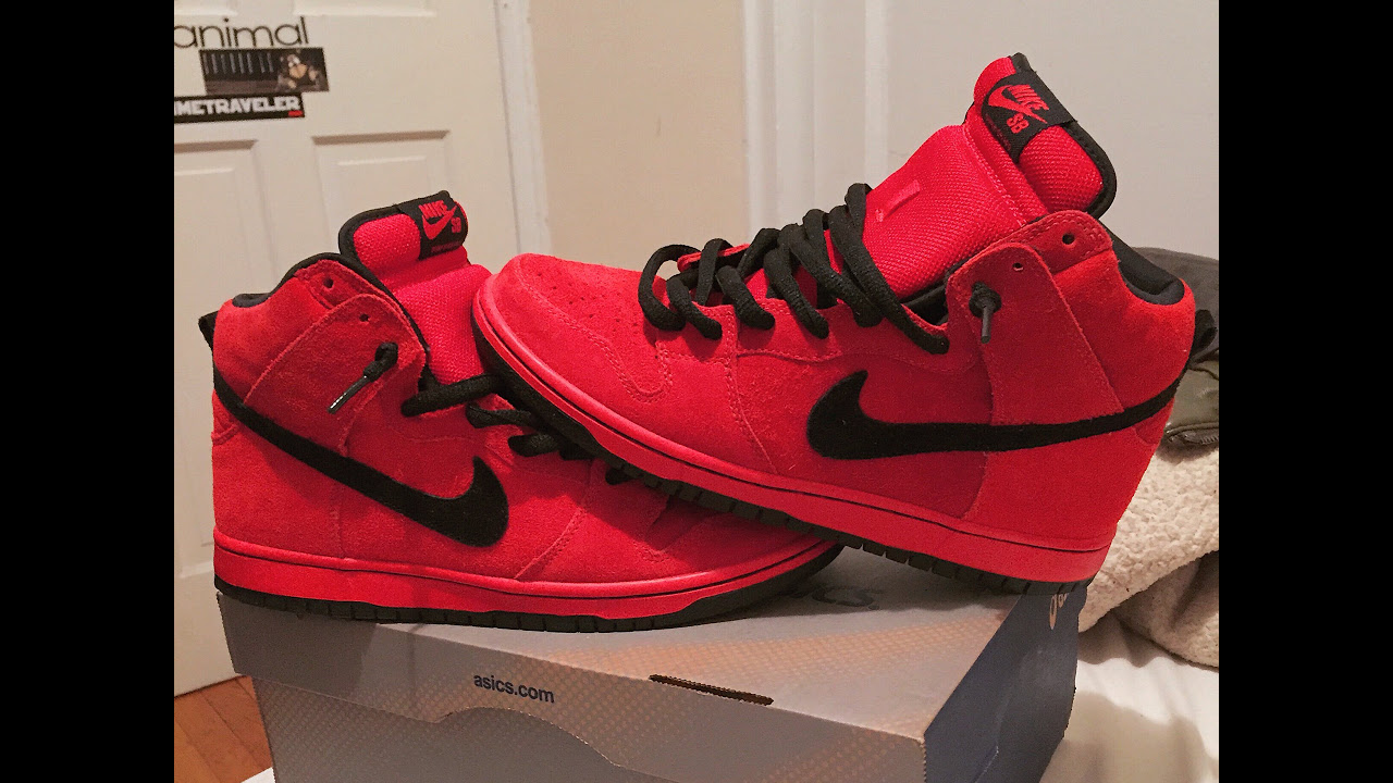 nike sb dunk high red devil