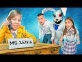 Xenia became principal of the FNAF school in real life! Sundrop and Chica are crazy!