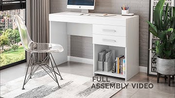 TECHNI MOBILI   Home Office Workstation with Storage Assembly Video