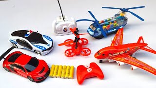 Unboxing Radio Control Airbus A380 Aeroplane | Remote Control Police Cars | Transport HELICOPTERS 