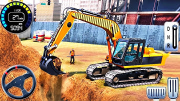 Construction Vehicles 3D - Real Excavator Simulator Road Builder -Android GamePlay