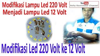 Cara Membuat Driver Lampu LED 22OV Ac || 220v AC to 12v DC
