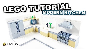 LEGO Modern Kitchen - How to Build [Pt. 2 - Intermediate Tutorial]