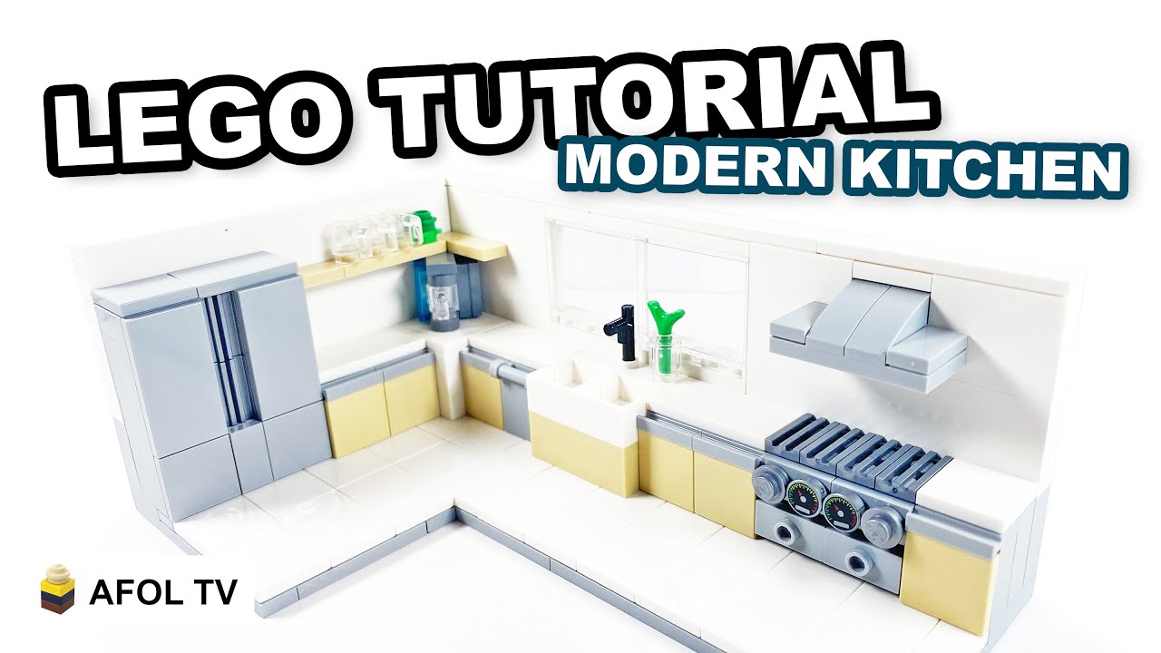 Nøjagtig Træts webspindel patrulje LEGO Modern Kitchen - How to Build [Pt. 2 - Intermediate Tutorial] - YouTube