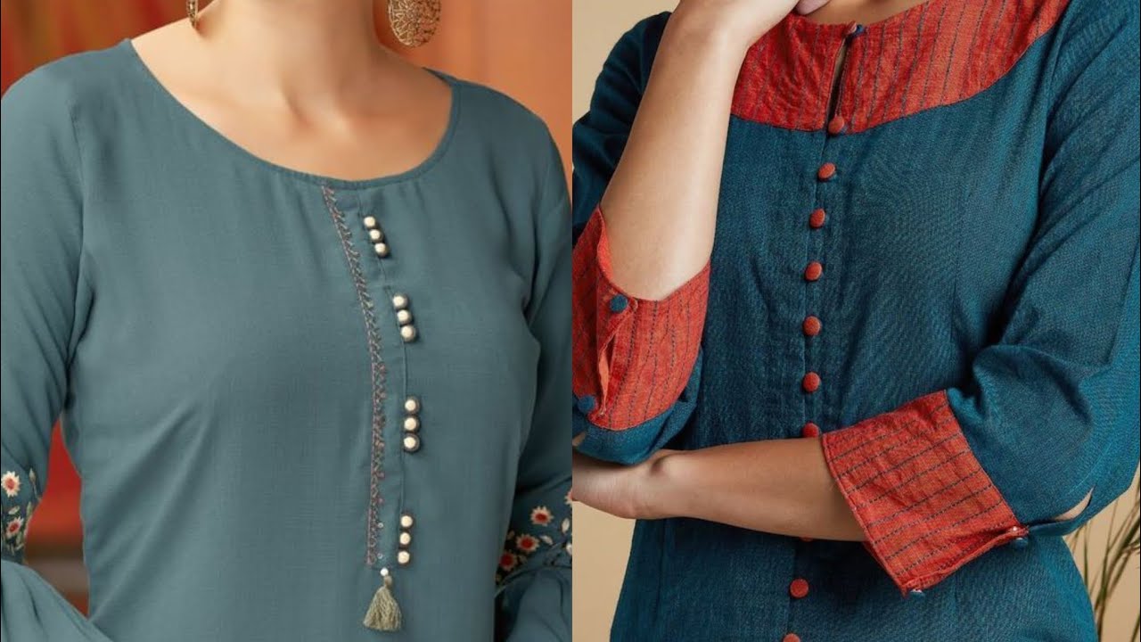 Latest Kurti Neck Designs - neck designs for cotton kurtis - new kurti neck  designs - YouTube
