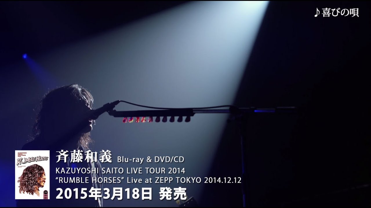 KAZUYOSHI SAITO LIVE TOUR 2014 “RUMBLE HORSES"Live at ZEPP TOKYO 2014.12.12 (Blu-ray初回盤) qqffhab