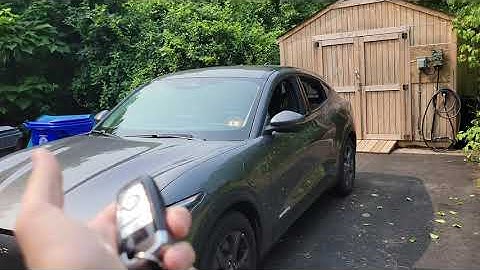 Ford Mustang Mach-E, open windows from key FOB