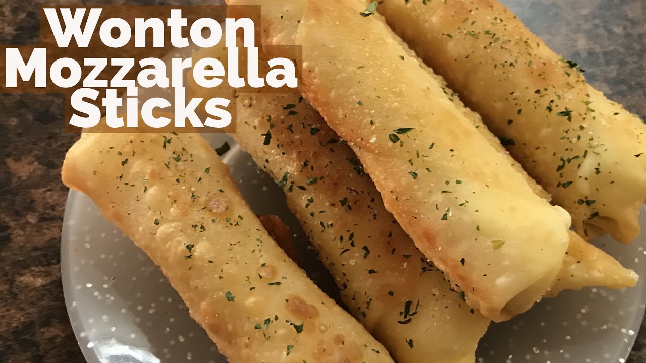 Wonton Mozzarella Sticks Youtube