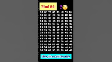 Find out the odd number👀🤔🔥👉84 from the number series... #oddoneout #youtubeshorts #mathstricks