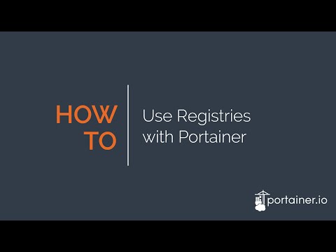 How to Use Registries with Portainer