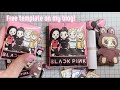 [Tutorial] ✨ DIY BLACKPINK Paper Merch Set! 🖤🩷