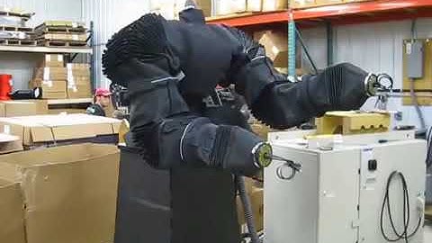 Yaskawa Motoman SDA 20D Grit Blast Robosuit® by Roboworld