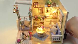 DIY Miniature  Dollhouse「Kitten Diary」ドールハウスキット「子猫物語」