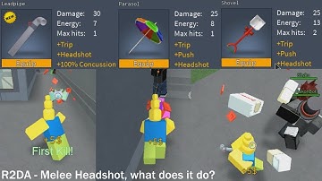 R2DA - How Melee Headshots work