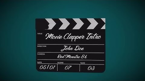 Movie Clapper Intro After Effects Templates