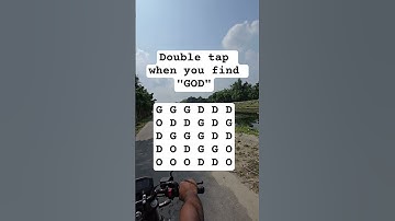 Observation Visual Test: 5 Seconds For You To Spot GOD. Try Your Skills!  #search #puzzle #shorts