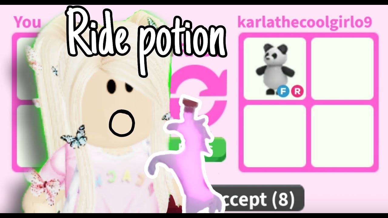 WHAT PEOPLE OFFER FOR A RIDE POTION IN ADOPT ME! [Roblox.Bish] YouTube