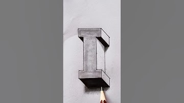 3D Drawing A #shorts #3dart #prakashkumarart #drawing