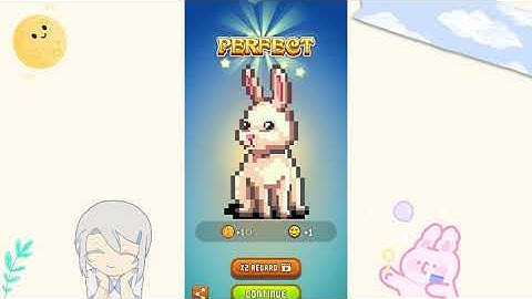 Coloring Pixels by Numbers Rabbit