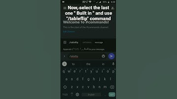 How to get Tableflip text effect in Discord using Slash commands #roduz #discord