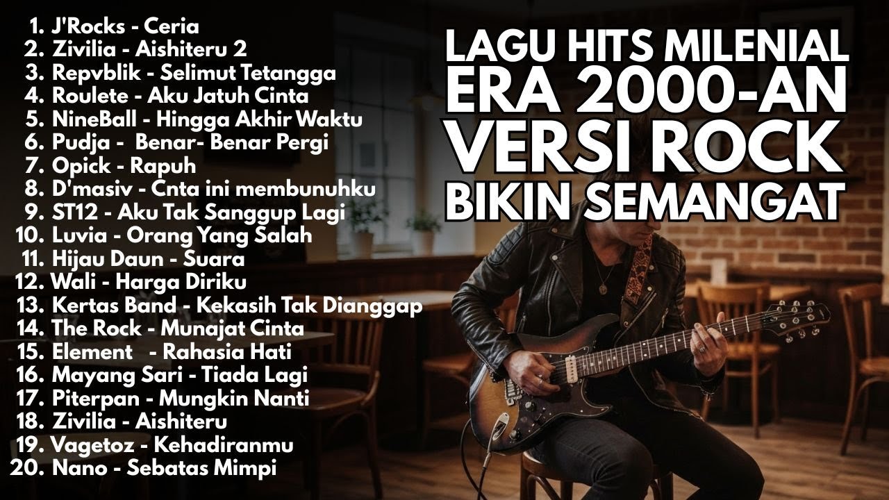 BEST POP INDONESIA 2000AN VERSI ROCK – LAGU RADIO HITS NOSTALGIA | Playlist Kenangan Masa SMA