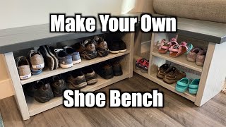 How to Make a Shoe Holder Bench - DIY