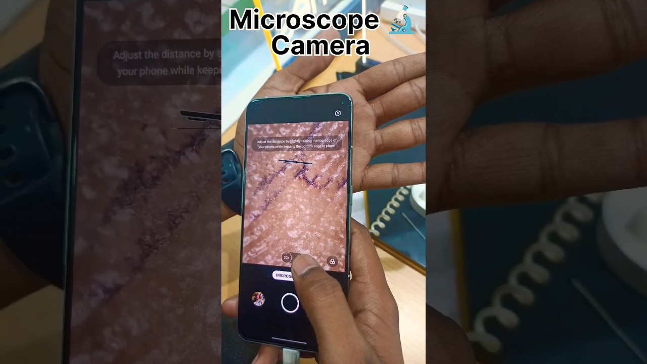 Microscope 🔬 Camera in Mobile #microscope #android #realme #shorts #short