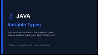 Master Java Variable Types in Just 2 Minutes! ☕🔥